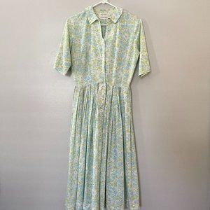 Vintage 1950s Adelaar Shirt Dress